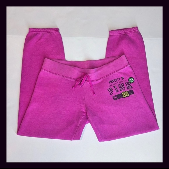 Vintage PINK Cropped Sweatpants - Picture 6 of 6